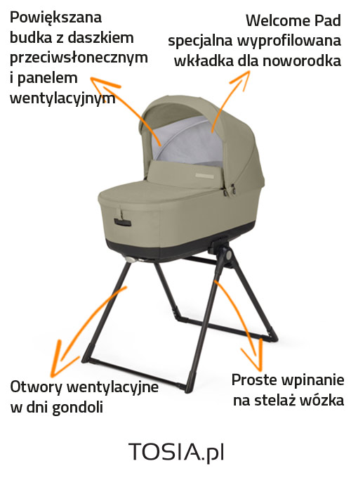 wózek głeboko-spacerowy Inglesina Electa głeboki funkcje