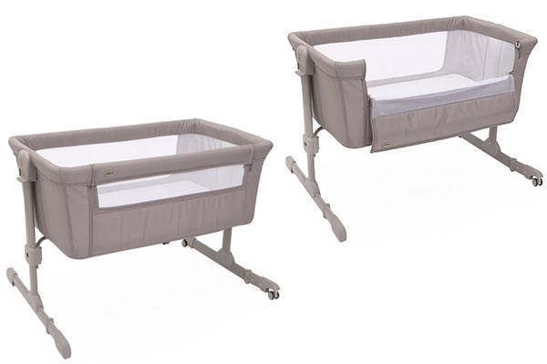 Praktyczne łóżeczko dostawne Chicco Next2Me Essential – widok z boku