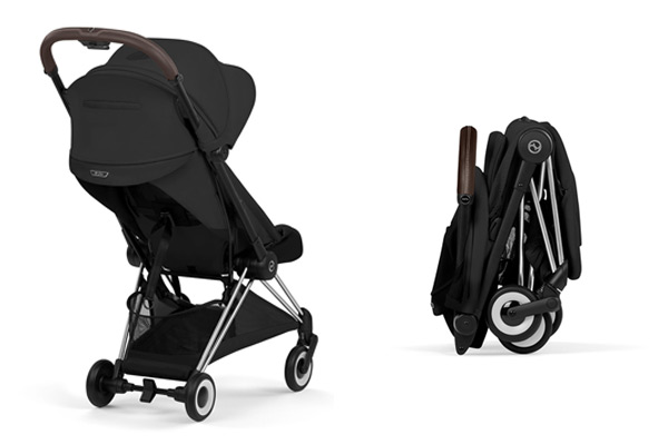 Kompaktowy Cybex Coya 2 Style po złożeniu i tył