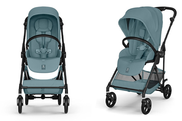 Lekki wózek spacerowy Cybex Melio z obszerną budką i pałąkiem