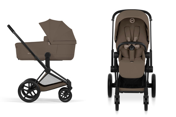 Wózek 2w1 CYBEX Priam 5.0 – widok z boku i z przodu