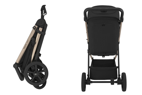 Espiro Pearl kompaktowo składany wózek spacerowy z uchwytem do przenoszenia