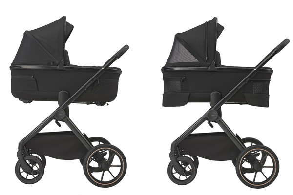 Nowoczesny wózek 2w1 Espiro Clodi z wentylowaną gondolą na stelażu