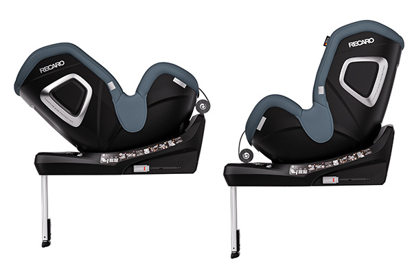 Bezpieczny fotelik Recaro Toron 1 Kid pozycja tyłem i przodem