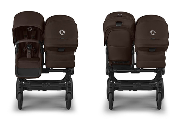 Przestronny wózek rodzeństwa Bugaboo Donkey 6 Duo z miejscami obok siebie