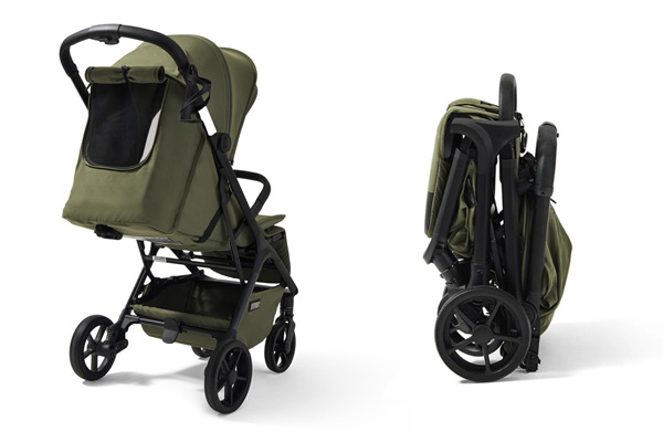 Kompaktowy wózek spacerowy Future Design X-Ray SE po złożeniu