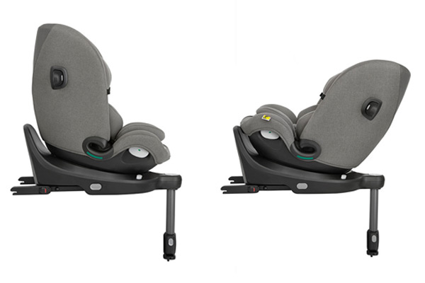 Bezpieczny Joie i-Spin 360 Max w pozycji leżącej boczny profil