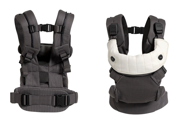 Ergonomiczne Joie Savvy Air widok tył i śliniaczek ochronny