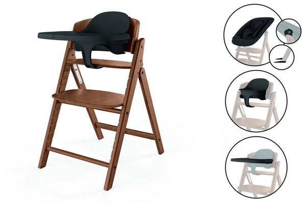 Cybex Click & Fold 4w1 krzesełko do karmienia w różnych konfiguracjach