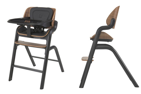Espiro Pure nowoczesne krzesełko do karmienia z tacką i regulowanym siedziskiem