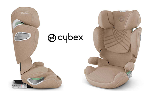 Beżowy fotelik samochodowy dla dziecka 3 lat Cybex Solution T i-Fix Plus - sklep saturbaby.pl