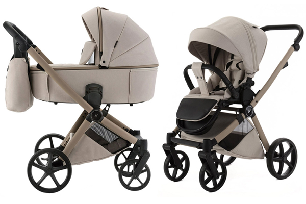 Wózek dziecięcy Adamex Alfa Natura 2w1 w wersji głęboko-spacerowej