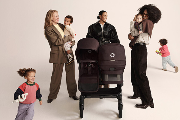 Bugaboo Donkey 6 elegancki wózek obok siebie dla rodzeństwa