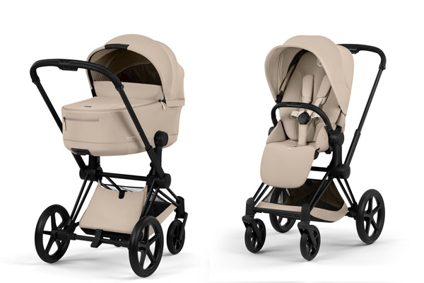 Elegancki Cybex Priam 5.0 Comfort z gondolą i spacerówką