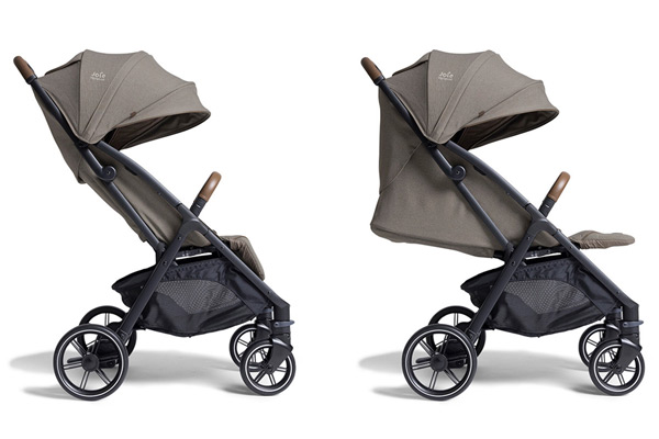 Joie Parcel – kompaktowy wózek spacerowy z regulowanym oparciem, widok boczny w rankingu 2026