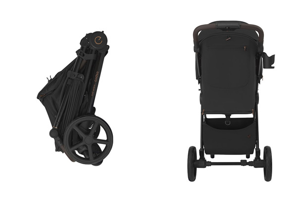 Espiro Wave Pro – kompaktowe składanie i kosz na zakupy, tył.