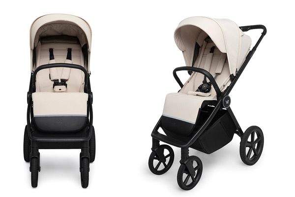 Stylowy Muuvo Go z obszernym siedziskiem dla dziecka