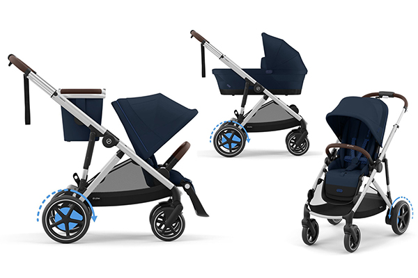 Cybex e-Gazelle S - wózek 2w1, bliźniaczy lub rok po roku