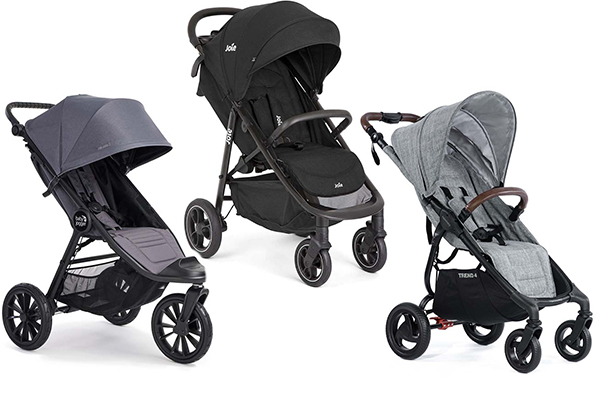 terenowe wózki spacerowe baby jogger, joie oraz valco