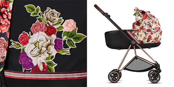 wózek 2w1 i wózek spacerowy Cybex Mios kolekcja fashion Spring Blossom