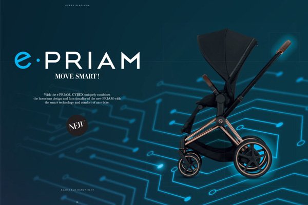 Pierwszy e-wózek Cybex E Priam