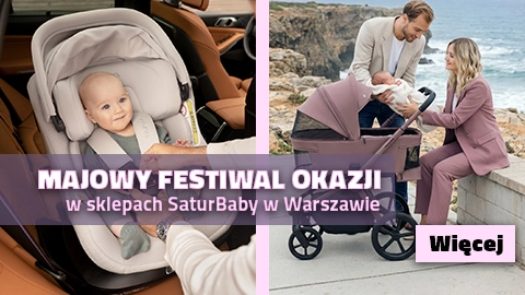 Majowy Festiwal Okazji w sklepach SaturBaby w Warszawie