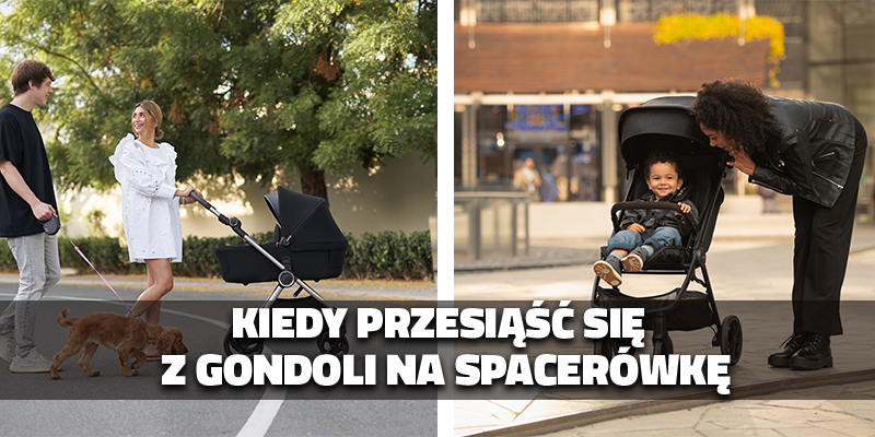 Kiedy przesiąść się z gondoli na spacerówkę? Oznaki, że dziecko jest gotowe.