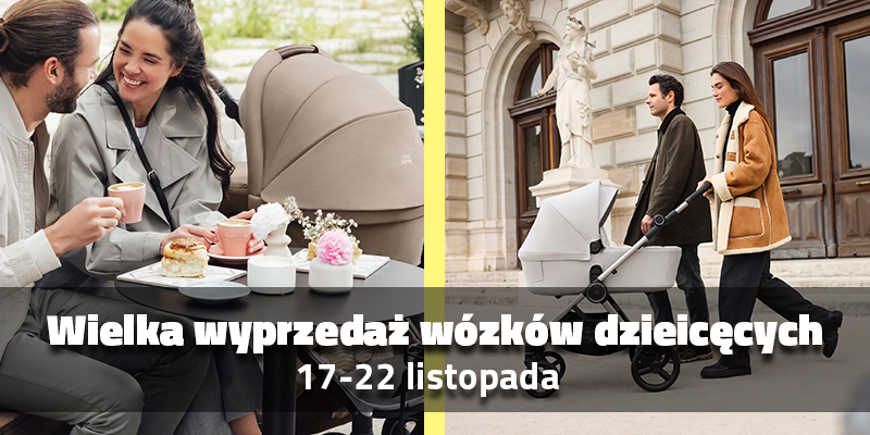Wielka Wyprzedaż Wózków w SaturBaby – spacerowe, 2w1, 3w1 i 4w1 (17–22 listopada)