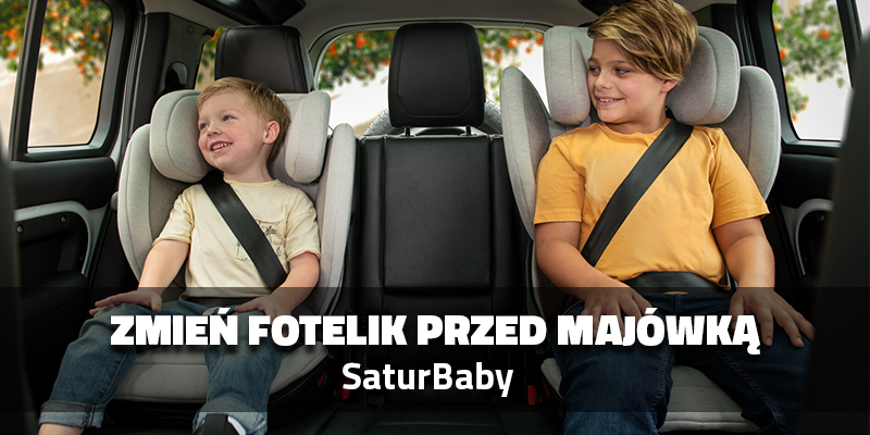 Zmień fotelik przed majowką.