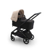 Bugaboo Dragonfly wózek 2w1 głęboko-spacerowy rama Black/Midnight Black-Desert Taupe
