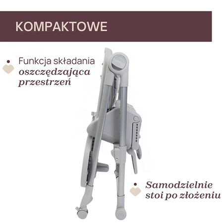 Chicco Polly Armonia Steel Krzesełko do karmienia