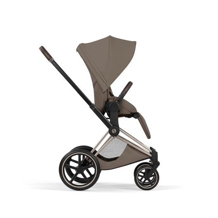 Cybex Priam 5.0 Champagne Gold Coconut Brown wózek 2w1 głęboko-spacerowy