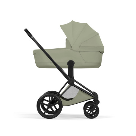 Cybex Priam 5.0 Matt Black Sage Green zestaw 3w1 z fotelikiem Cloud T i-Size