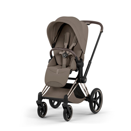 Cybex Priam 5.0 Champagne Gold Coconut Brown wózek 2w1 głęboko-spacerowy