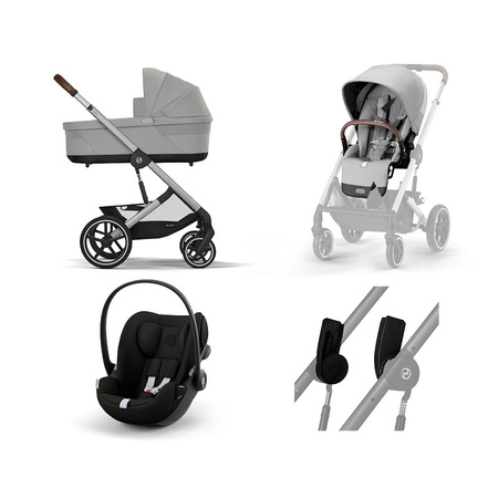 Cybex Balios S Lux 2.0 Stone Grey zestaw 3w1