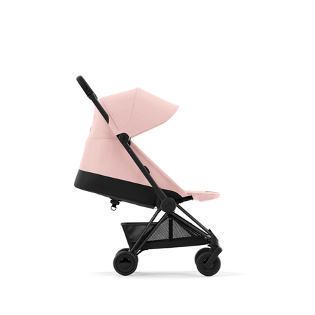 Cybex Coya Matt Black Peach Pink wózek spacerowy