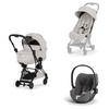 Cybex Coya 2 Style Matt Black City Grey zestaw 3w1 z fotelikiem Cloud T i-Size