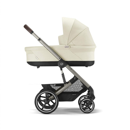 Cybex Balios S Lux 2.0 Seashell Beige zestaw 3w1 z fotelikiem Cloud G Plus