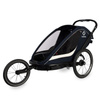 Hamax Breeze Navy/Cream Podwójna przyczepka rowerowa z zestawem do biegania