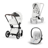 Cybex Priam 5.0 Chrome Brown Off White zestaw 3w1 z fotelikiem Cloud T i-Size