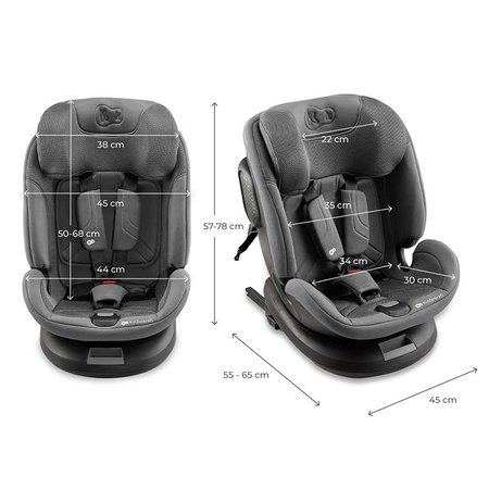 Kinderkraft Xpedition 3 i-Size Grey Fotelik samochodowy 40-150 cm