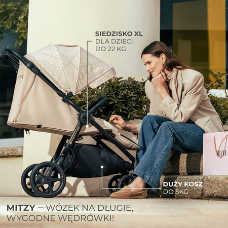 Kinderkraft Mitzy Bizuu Whisper Dune wózek spacerowy