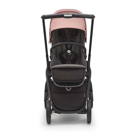 Bugaboo Dragonfly wózek spacerowy rama Black/Grey Melange-Morning Pink
