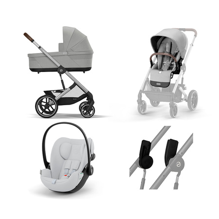 Cybex Balios S Lux 2.0 Stone Grey zestaw 3w1