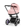 Cybex ePriam Chrome Black Peach Pink wózek 2w1 głęboko-spacerowy