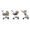 Cybex Mios Cozy Beige zestaw 4w1 z fotelikiem Cloud T Plus i bazą T