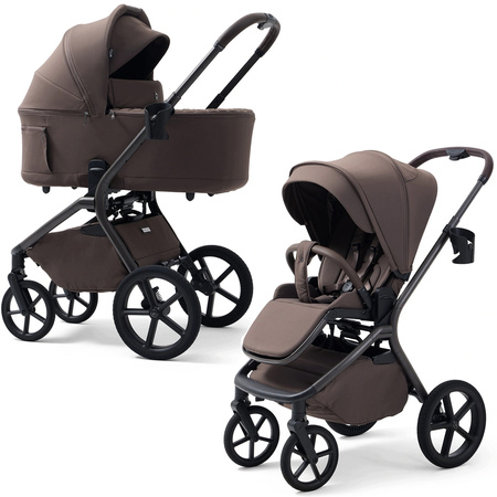 Future Calvio Velvet Chocolate wózek 3w1 z Maxi-Cosi Pebble Slide Pro