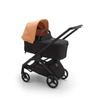 Bugaboo Dragonfly wózek 2w1 głęboko-spacerowy rama Black/Midnight Black-Island Coral