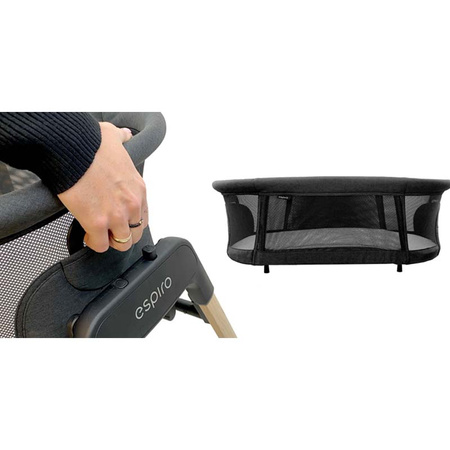 Espiro Tully Timber Black kołyska 3w1