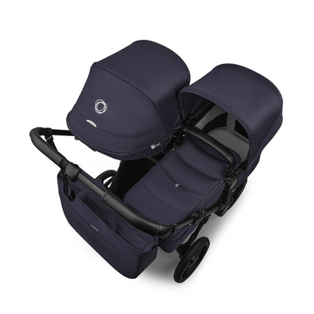 Bugaboo Donkey6 Duo Black/Deep Indigo wózek 2w1 dla dwójki dzieci w różnym wieku